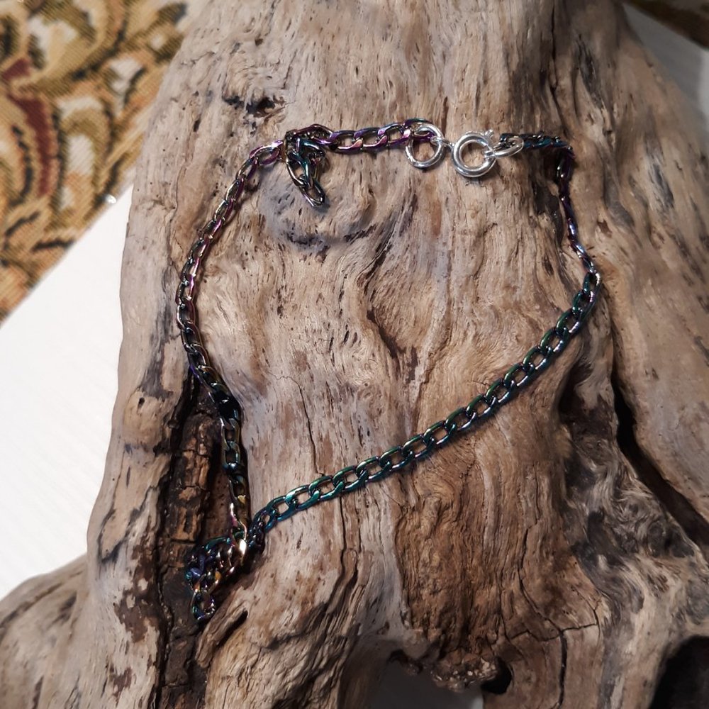 Rainbow Chain Anklet Ankle Bracelet 10.75"